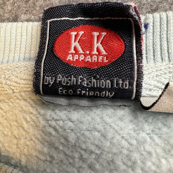 Woman’s Crew Neck London England Sweatshirt Size Large Light Blue KK Apparel - Picture 7 of 9